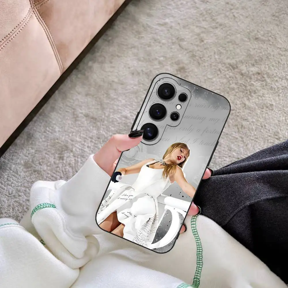 حافظة هاتف L-Life Of A S-Showgirl T-Taylor Swift لهاتف سامسونج S 24 Fe 25 Ultra Plus 20 Lite 21 30 22 23 24 22 Ultra 5G Fundas