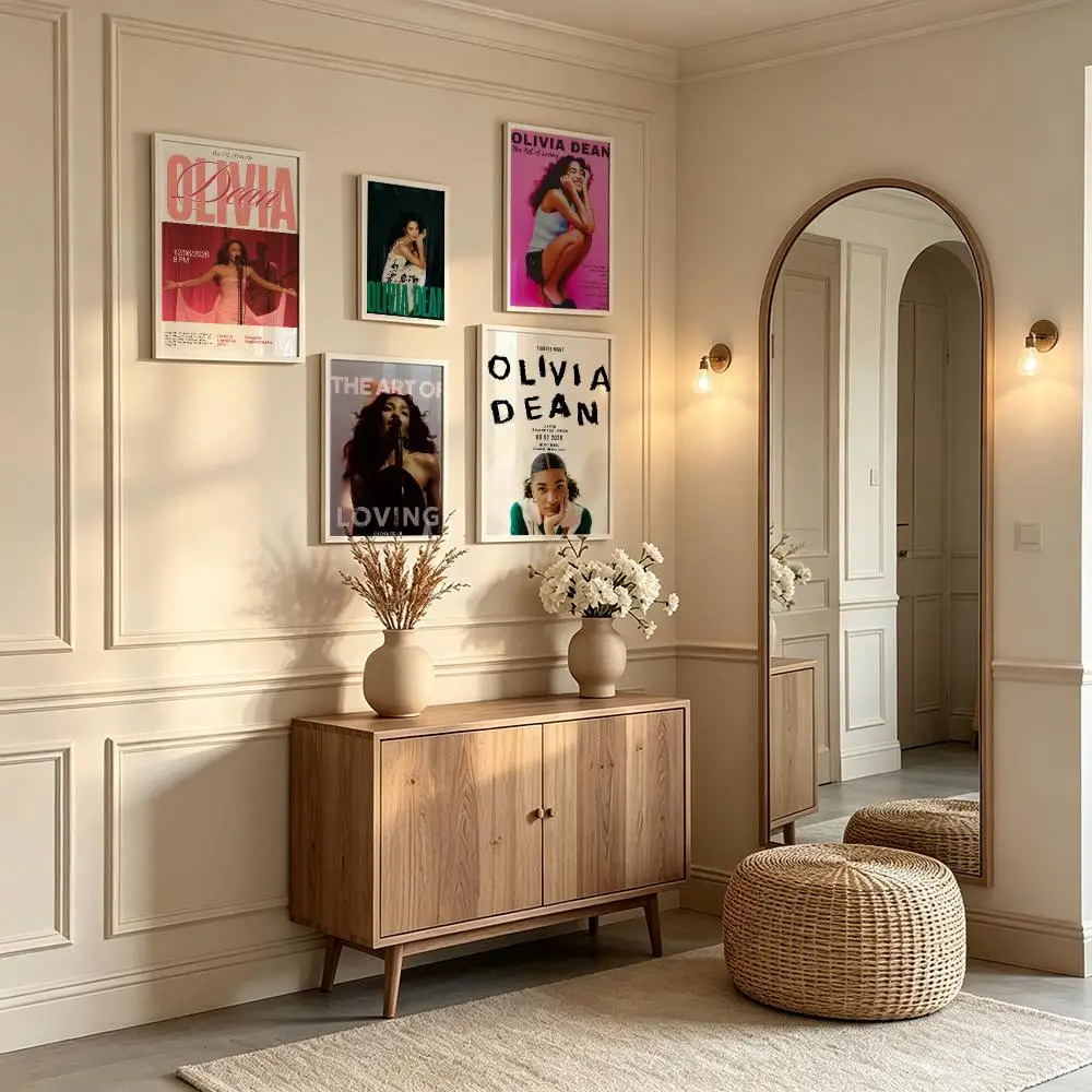music Olivia Dean Poster Poster Waterproof HD Unframed Self‑Stick Decor Wall Art for Home Room Decoration Gift