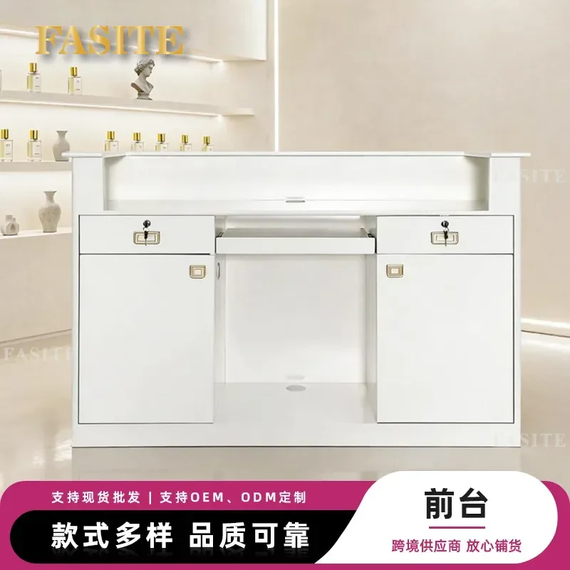 For Beauty Spa Bar Medical Clinic Office Building Leisure Club Factory Front Desk Reception Counter Furniture Modern Design