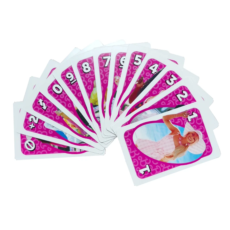 UNO Barbie Characters Matching Card Game Family Party Fun Entertainment Board Poker Toy Xmas Gift