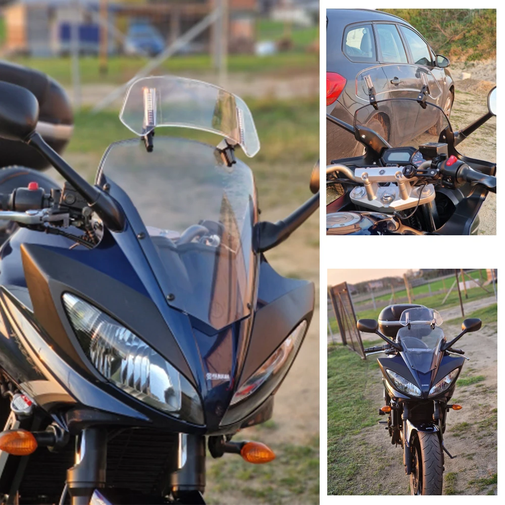 Motorcycle Universal Modified Heightened Windshield Windshield Installed Moto Windshield Extension