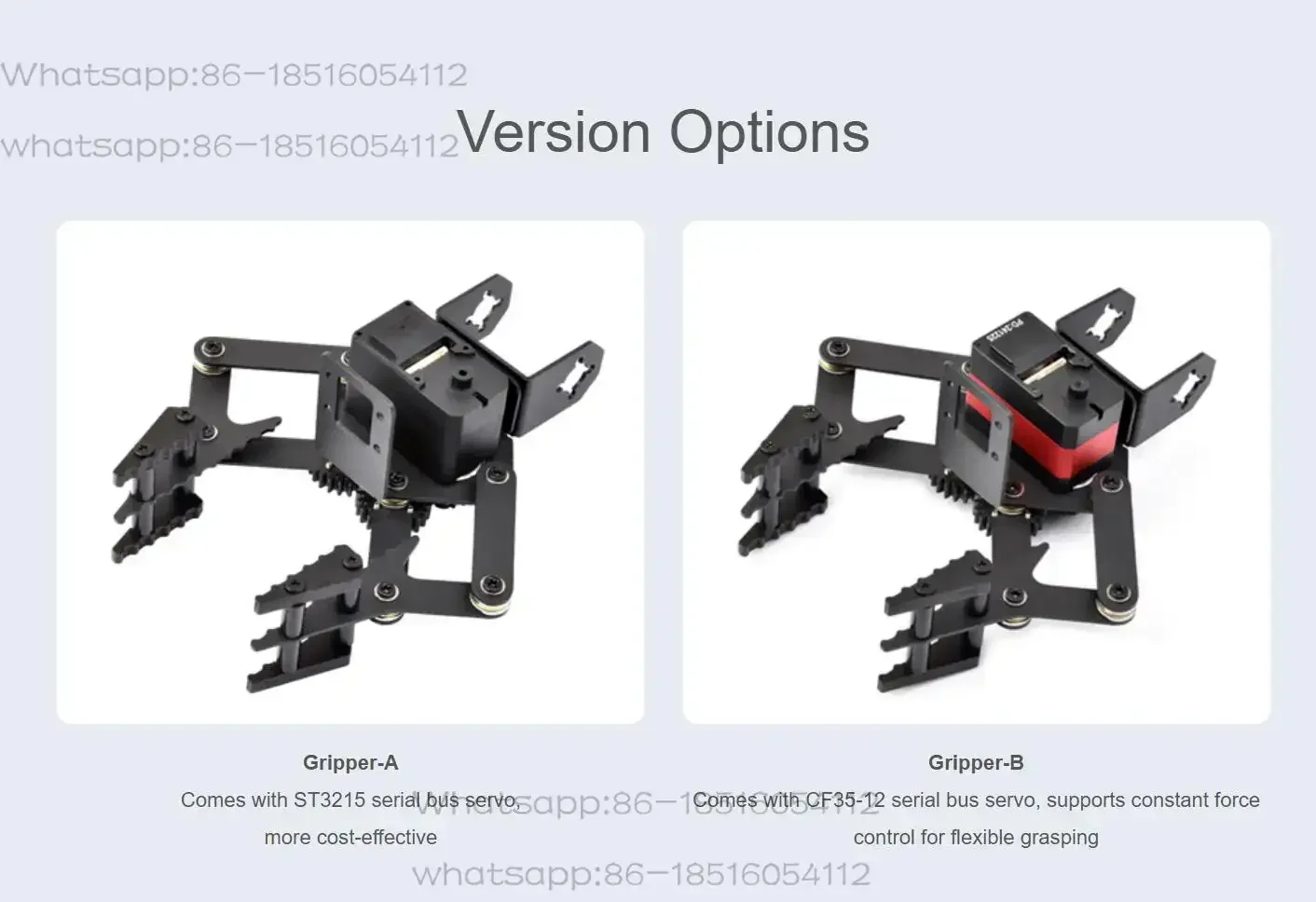 Robotic Arm Gripper  Closed-Loop Control  Real-Time Protection  Adjustable Gripper Stand-off