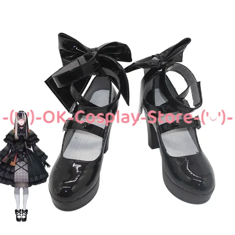 Jvaauutei Raden Cosplay Shoes PU Leather Shoes Halloween Carnival Boots Vtuber Cosplay Prop Custom Made