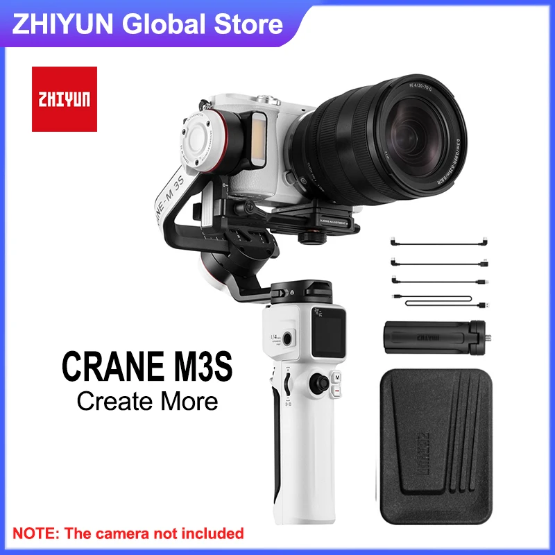 ZHIYUN dźwig M3S dźwig M3 S 3-osiowy kamera ręczna stabilizator Gimbal sterowanie migawka Bluetooth dla aparatów bezlusterkowych telefon