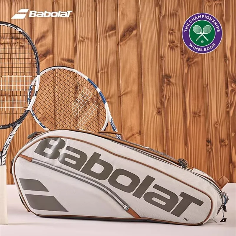 Babolat 2024 New Tennis Bag RH6 RH9 Tennis Backpack PURE WIMBLEDON Series Sports Bag Tennis Rackets Beach Rackets Padel Pack