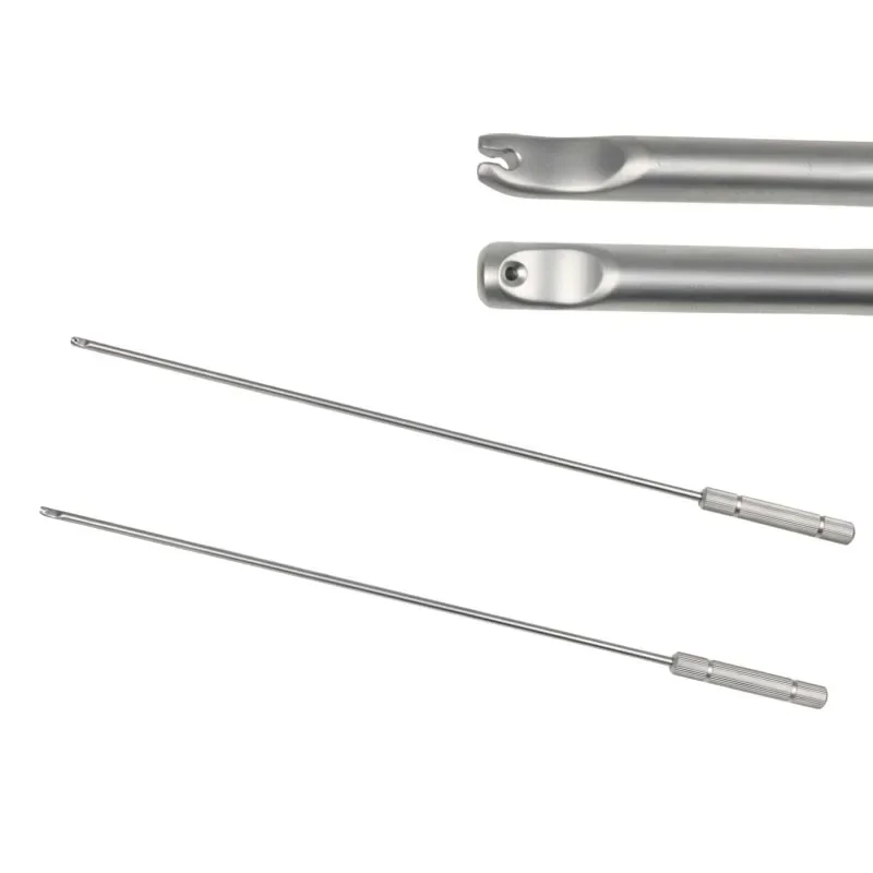 Laparoscopic Knot Pusher Open Close Head Stainless Steel Laparoscopic Instruments