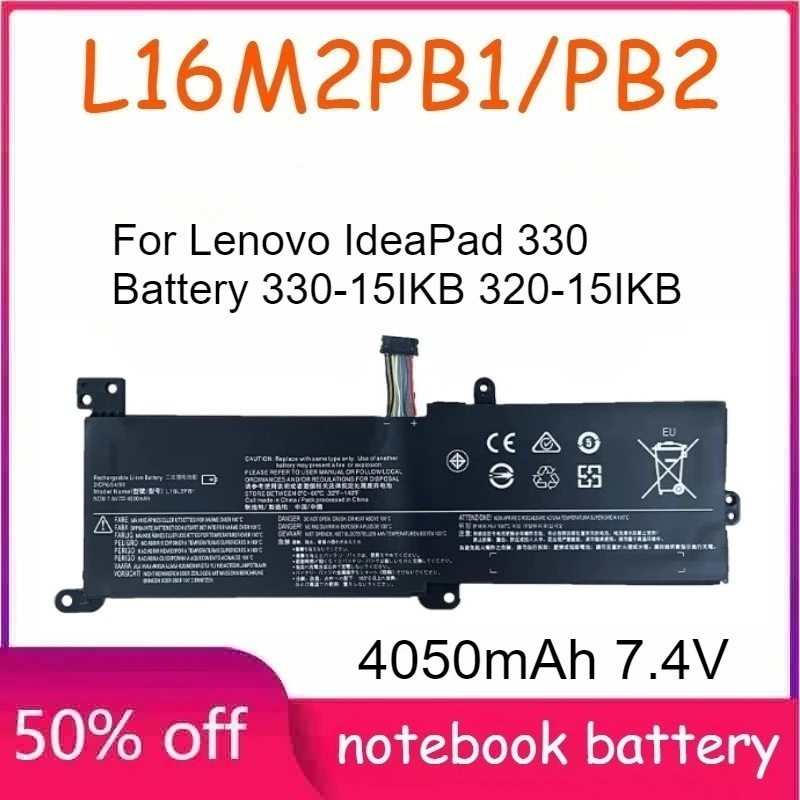 

L16C2PB2/B1 4050mAh Laptop Battery for Lenovo IdeaPad 330 Battery 330-15IKB 320-15IKB 320-15AST 320-17IKB S145-15AST 320-15ABR