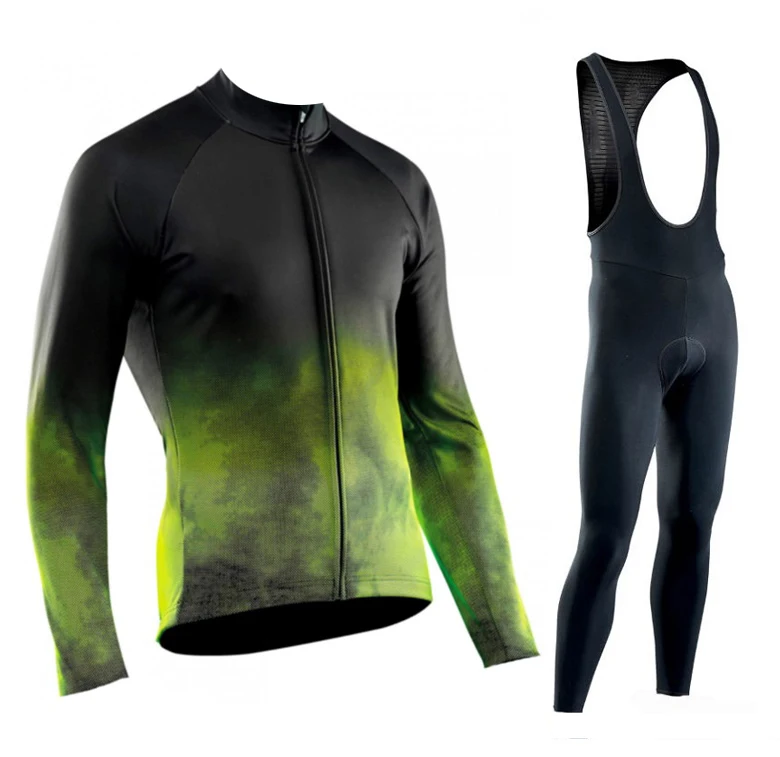 2025 Autumn Cycling Jersey Set Cycling Clothing Suit Maillot Cyclisme Homme Mens Long Sleeve MTB Bike Road Pants Bib Ropa Sport