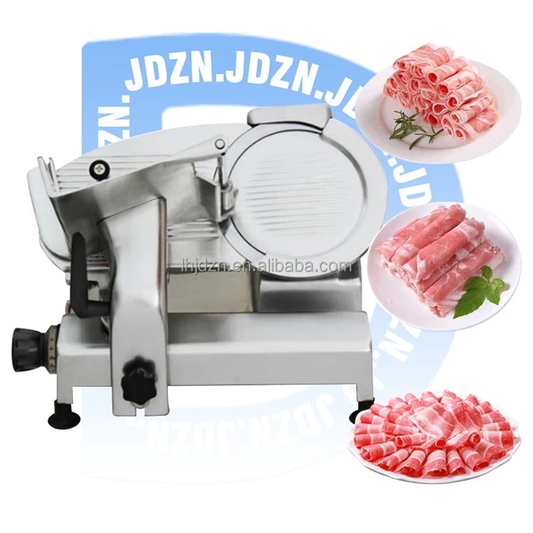 

Semi-automatic Cortadora De Fiambre Rebanadora Para Carne Frozen Meat Slicing Stainless Steel Italian Blade Meat Slicer