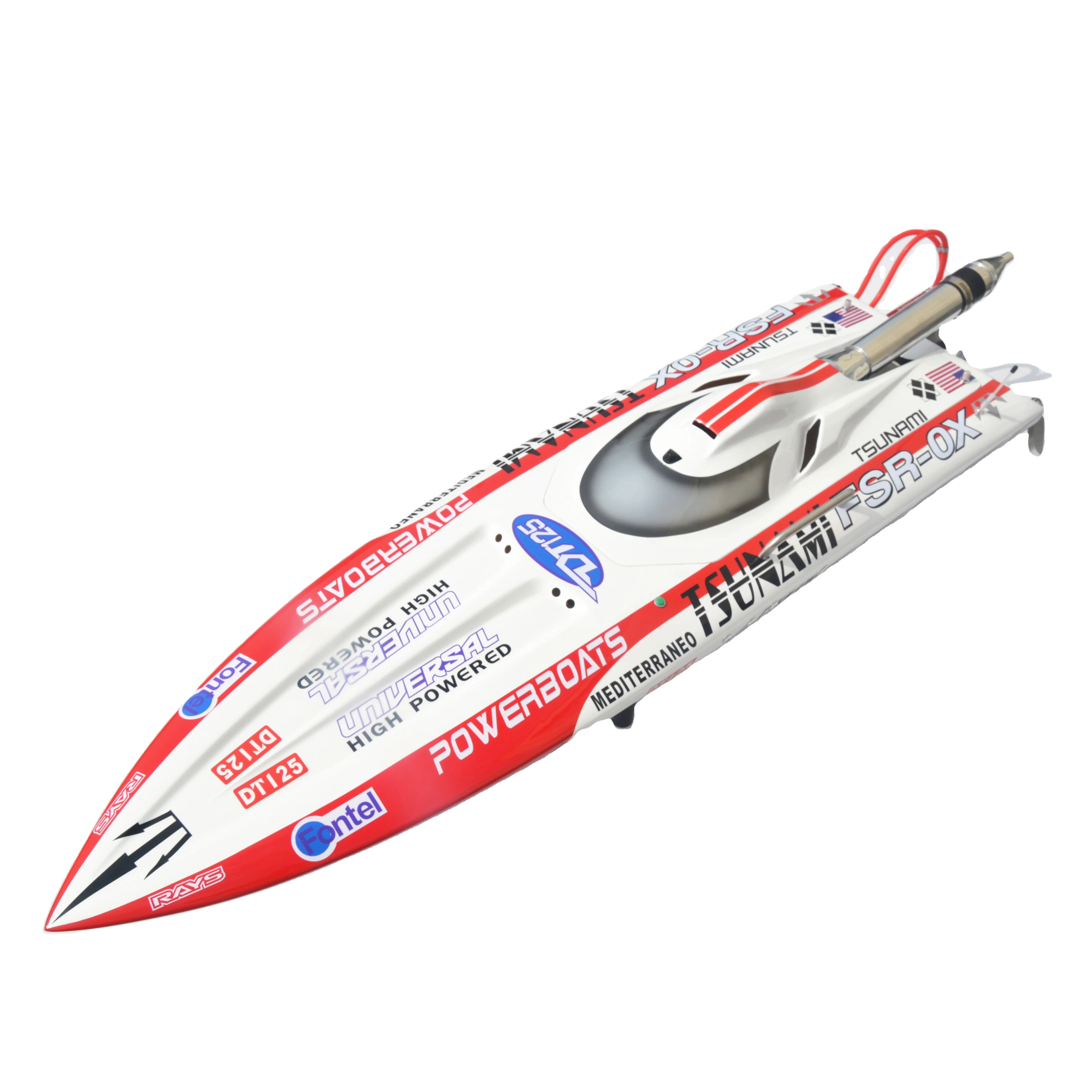 DT125 Tsunami 30CC Glass Fiber Reinforced Plastics Wireless Remote Control Toy Boat RC Fishing Boat