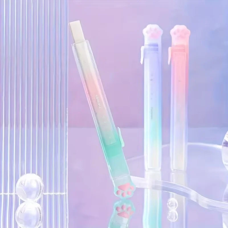 قطعة واحدة من ممحاة سحب مخلب القط اللطيفة مع وصلة ناعمة وأيدي غير متسخة وهدايا مكتبية للطلاب #6