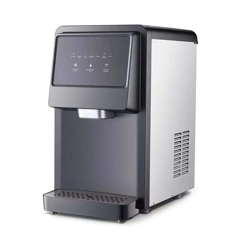 350W 220V 25kgs/24h Automatic Block Ice Machine Square Ice Machine，Ideal for Home Bar Use