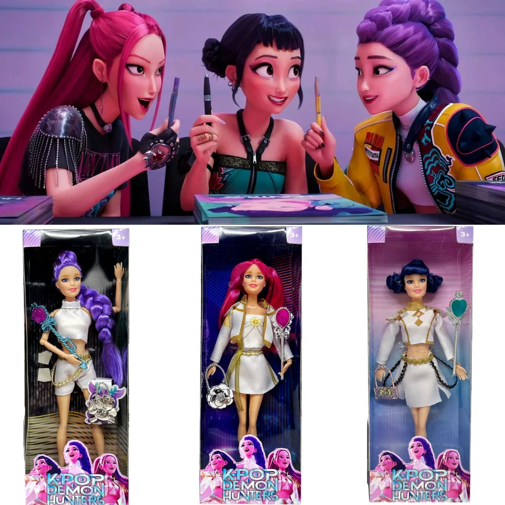 

2025 Hot Sell With Delicate Texture Anime KPop Demon Hunters Doll Vinyl Toy Rumi Mira Zoey Surprise Gift For Christmas Girls