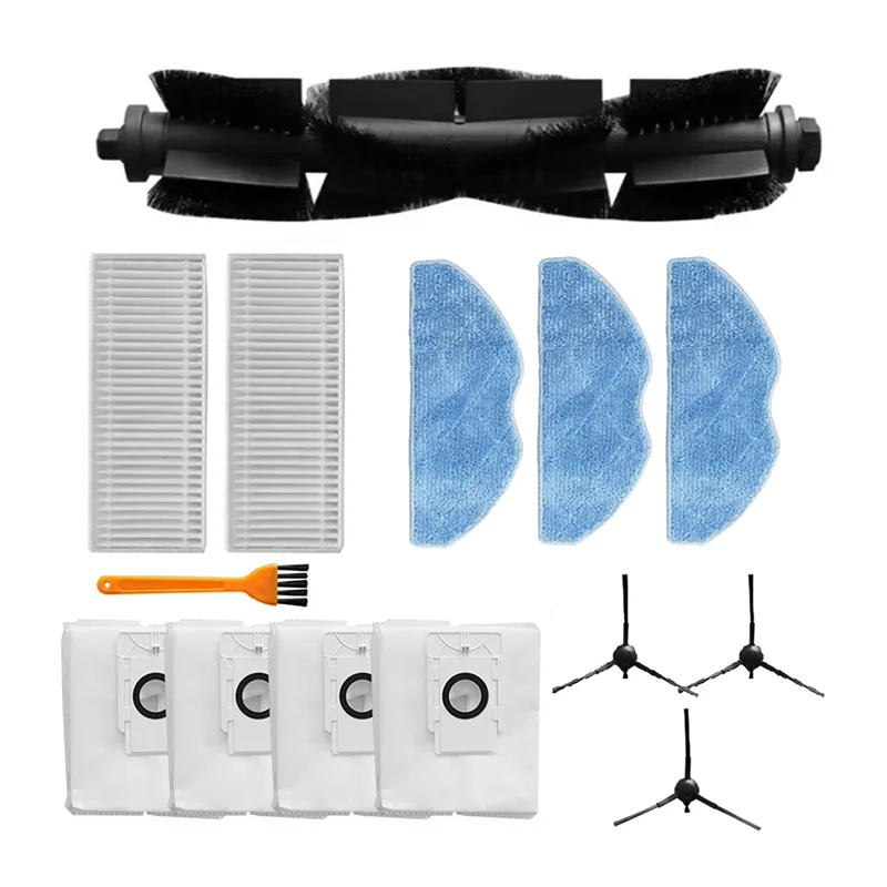 BAAM-メインブラシフィルターモップパッドワイプダストバッグサイドブラシ EZVIZ RE4 Plus/RE5 Plus用交換部品ロボット掃除機スペアパーツ