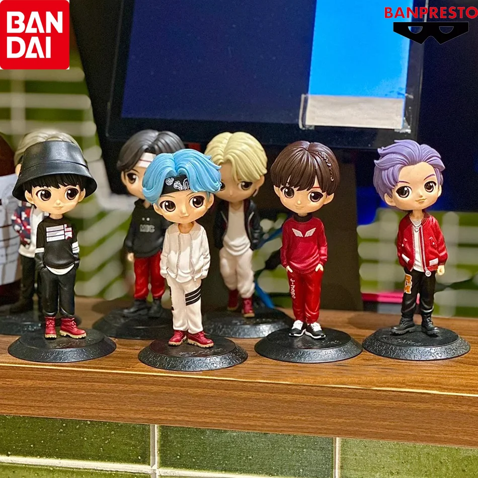 7 unids/set Bangtan Boys grupos Rm Jin Suga Jhope Jimin V Jungkook muñeca modelo juguete figura de acción estrella Idol lindo ejército regalo para niños