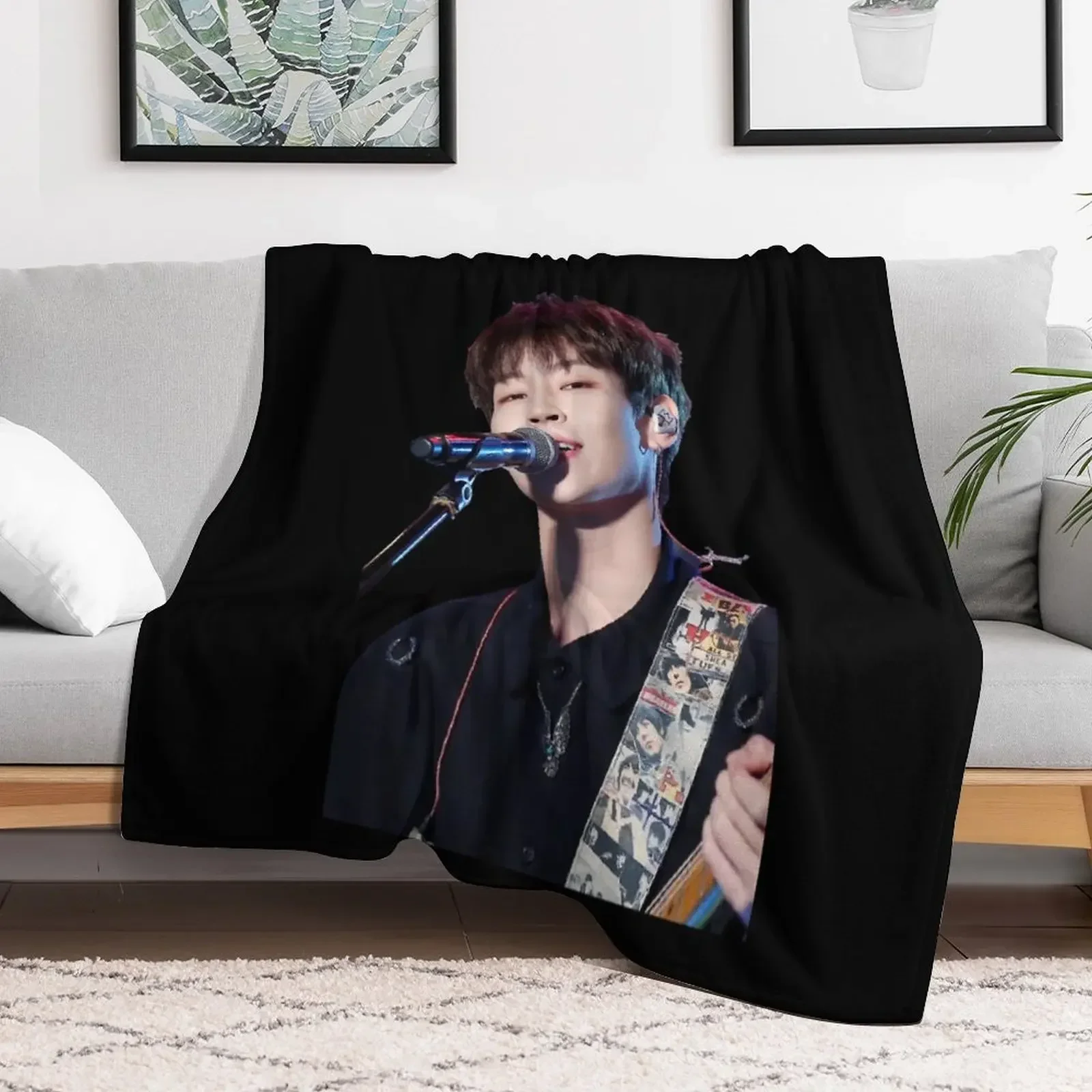 Woosung Portrait Throw Blanket Sofa Quilt Furrys Baby Blankets