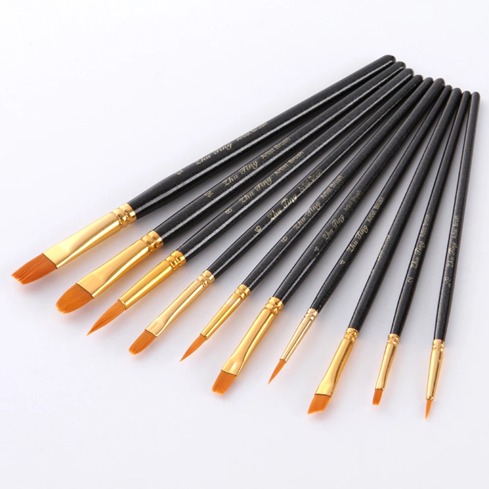 

Nylon Hair Art Paint Brush Set For Beginners Professionals Students Multi-Functional Painting Brushes Easy Clean Travel