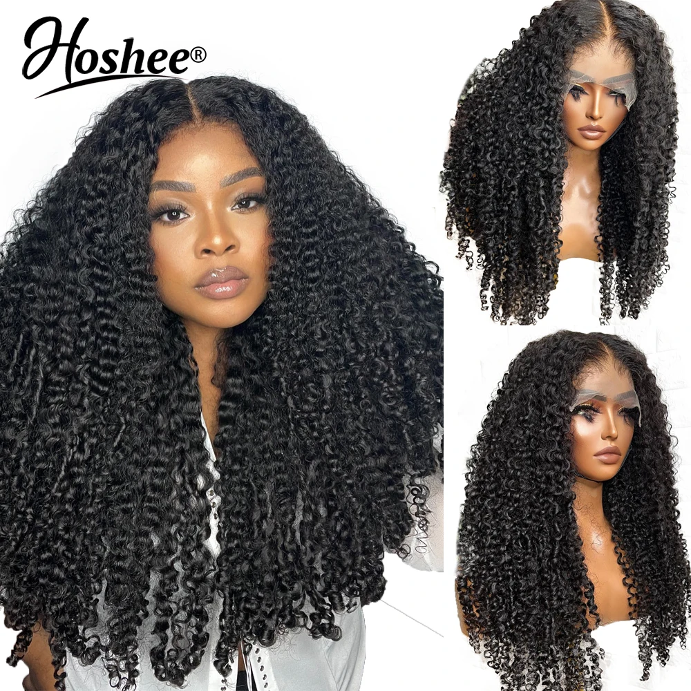 

Kinky Curly 13x6 Lace Front Wig Preplucked 13x4 Lace Frontal Human Hair Wigs For Women Brazilian Curly Wig 250% Remy Human Hair