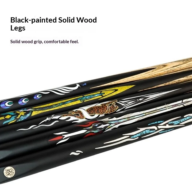 

Professional Weighted One Piece Pool Cue Small Tip Chinese Eight Ball Billiard Cue Solid Integrated Shaft Accessories Snooker