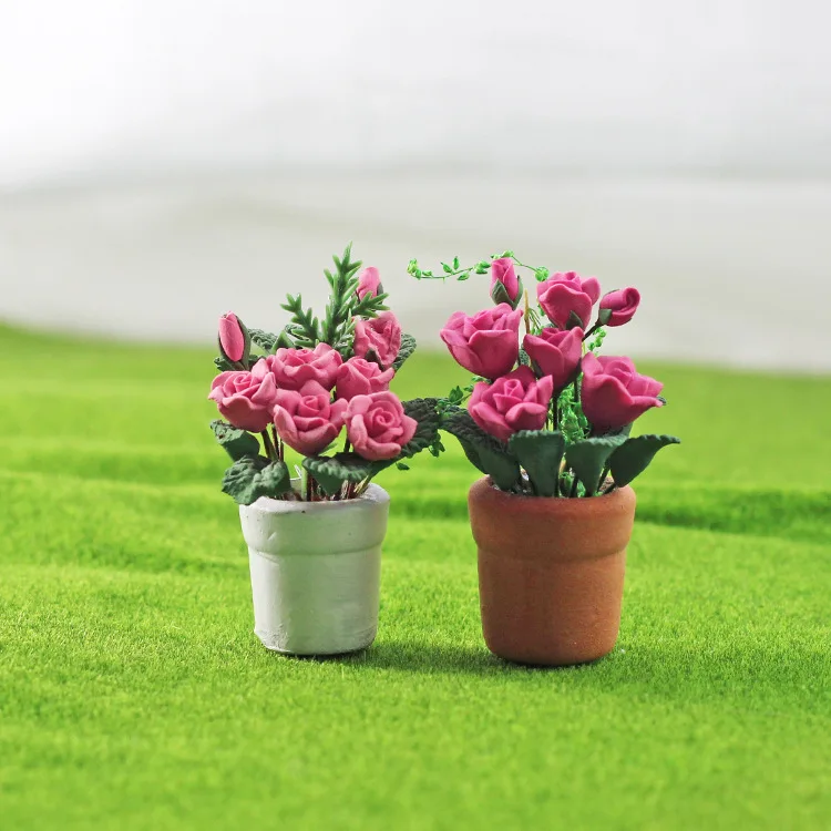 

Кукольный домик BJD, кукла Minipink, роза, бонсай, мебель, аксессуары для кукол, миниатюра, ролевые игры, украшения для рабочего стола