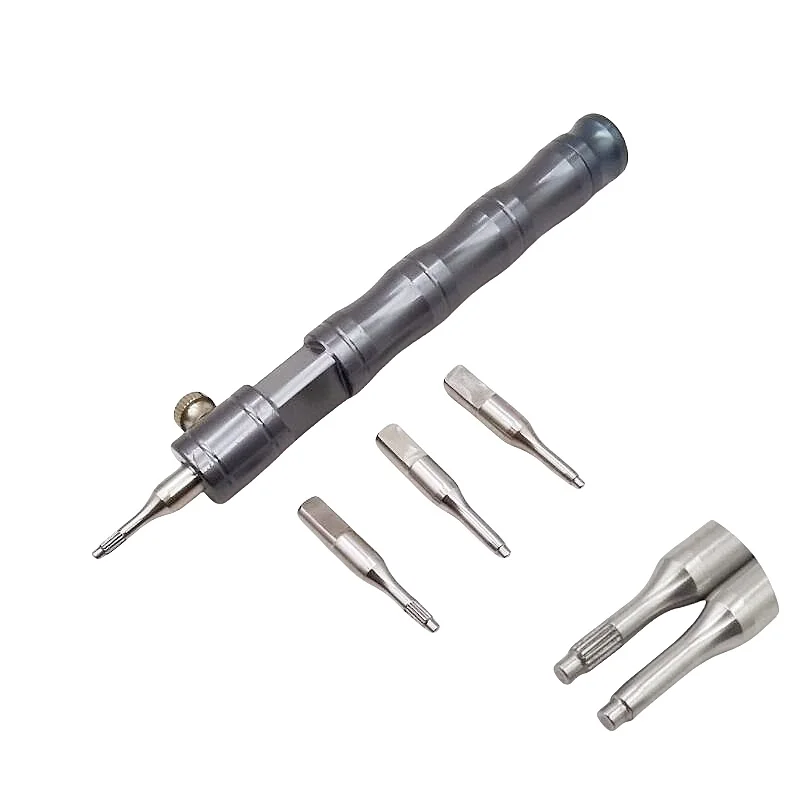 Removedor de inserto de tubo de corona de reloj, soporte de abridor para reparación de reloj, herramienta de extracción de tubo de caja de reloj de trabajador, removedor de tubo de corona