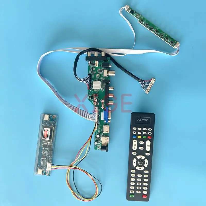 For LM190WX1 HT190WG3 M190MWW3 M190MWW4 Controller Board Kit LVDS-30Pin 1440*900 2CCFL LCD Screen USB+HDMI+VGA+AV+IR DVB Digital