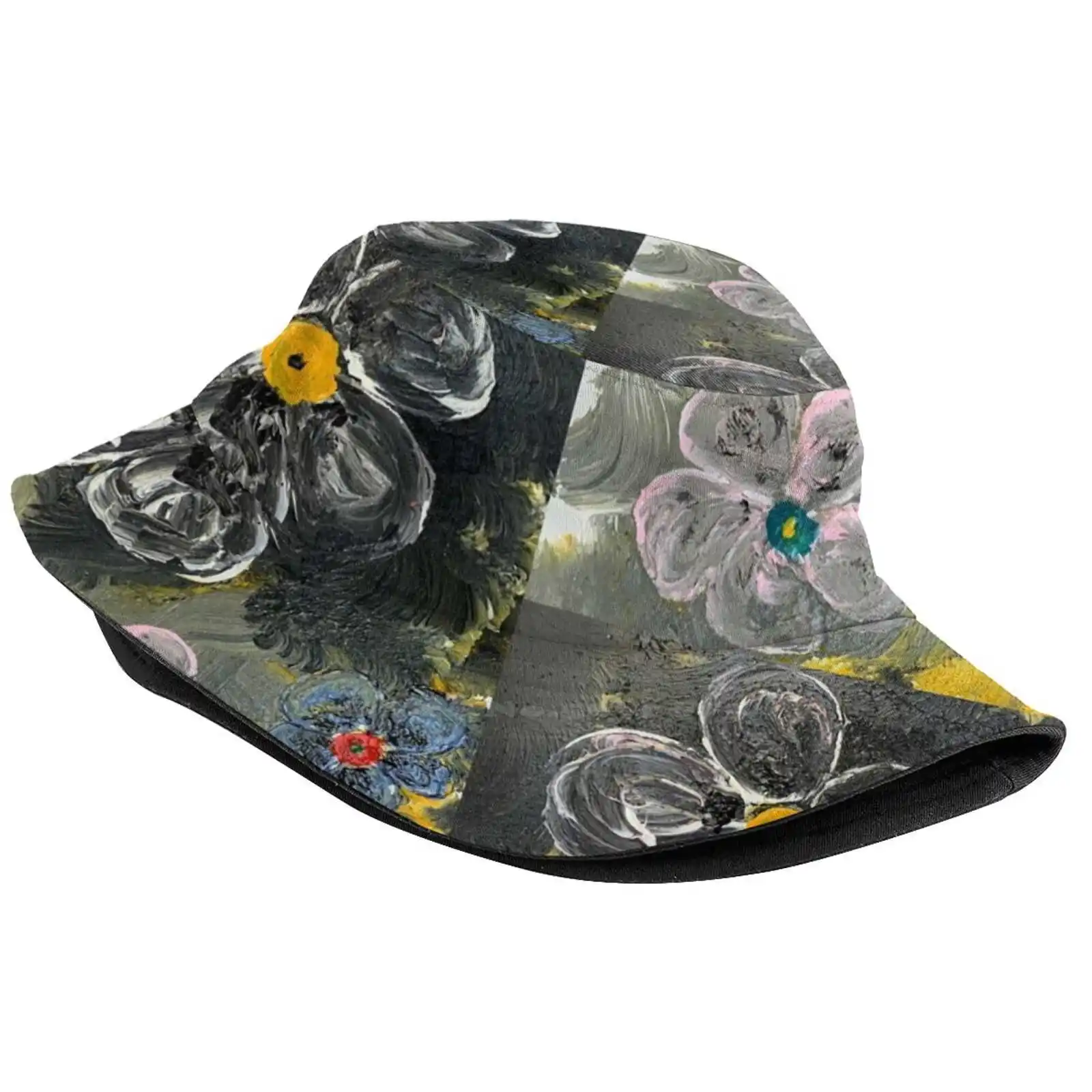 The Color Of Gray Flat Top Breathable Bucket Hats Marco Bernasconi Bernard Colors Grey Joy Life Love Passion Freshness Summer