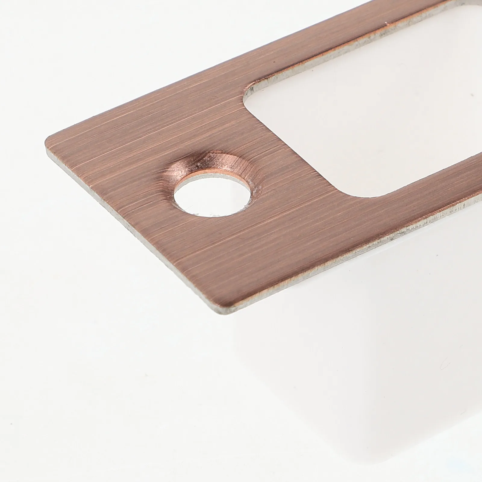 Elegant Strike Plate Set for Door Latch & Deadbolt – Metal Security Reinforcement for Wood Doors