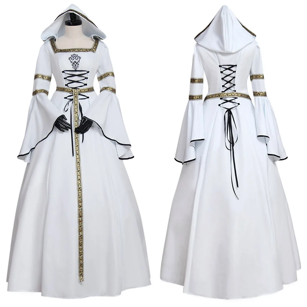 

Women's Medieval Victorian Renaissance Wedding Dress Halloween Carnival Party Vampire Cosplay Ball Gown