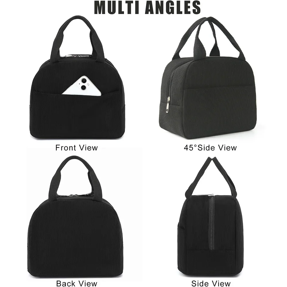 قابلة لإعادة الاستخدام سروال قصير حقيبة الغداء المطبوعة الغذاء حقائب المحمولة حقيبة حفظ الطعام الحرارية مقاوم للماء مكتب برودة الجليد معزول