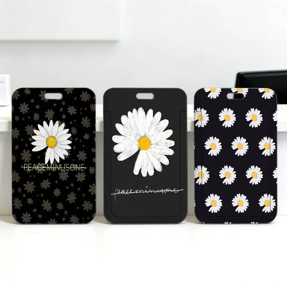 Clásico Porta Tarjetas P-PeaceminusoneS con Cordón, Funda para Tarjetas, Bolsa para Colgar del Cuello para Estudiantes, Porta Tarjetas de Identificación, Regalos