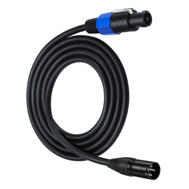 SpeakOn to XLR Cable Speak-On Male to XLR Male Stage Microphone Wire with Twist Lock 3Pin Extension Cable 1.8M K1KF