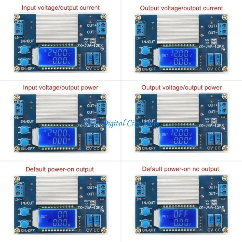 

U75B LCD Display Step Down Regulator 5V to 32V 12A Transform Module