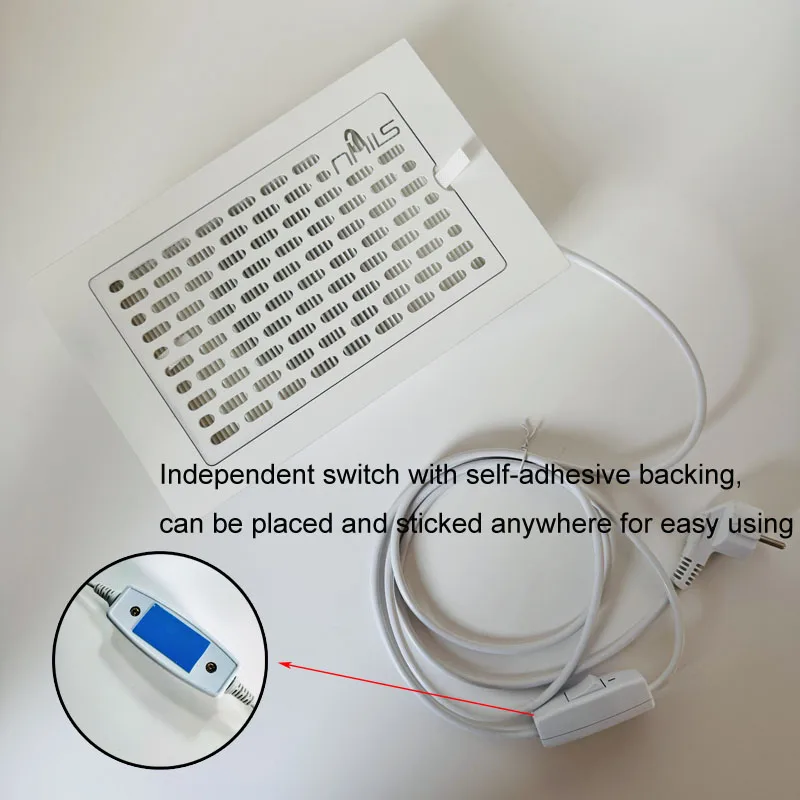 Built-in Desktop Nail Dust Collector, Adjustable Suction Speed Electric Manicure Vacuum Cleaner with Filter for Salon Profession