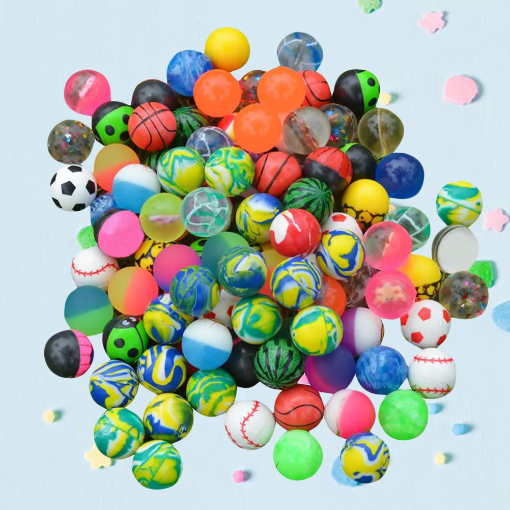 

40Pcs Rubber Bouncy Balls Assorted High Soft Material for Kids Party Favor Set Kids Bouncing Ball for Birthday
