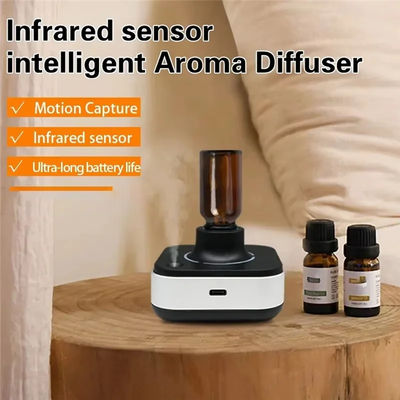 A76G-Inframerah Smart Aroma Diffuser - Penyegar Udara Minyak Esensial Otomatis, Pembersih Udara Tanpa Air yang Inovatif