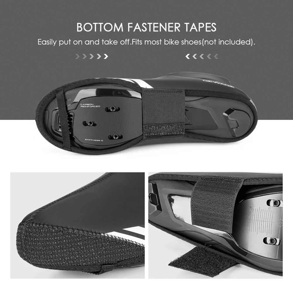 Cubiertas impermeables para zapatos de bicicleta, Protector de zapatos de PU para ciclismo de montaña y carretera