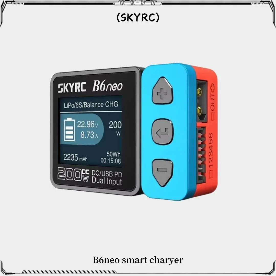 SKYRC B6neo Smart Charger LiPo Battery Balance Charger Discharger DC200W PD80W For RC Model Car Boat Airplane Drone Quadcopter