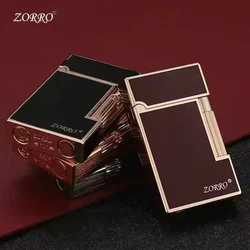 ZORRO 612 Side Wheel Sound Kerosene Lighter Creative Retro Color Shell Windproof Metal Lighter Men's Gift Cigarette Accessories