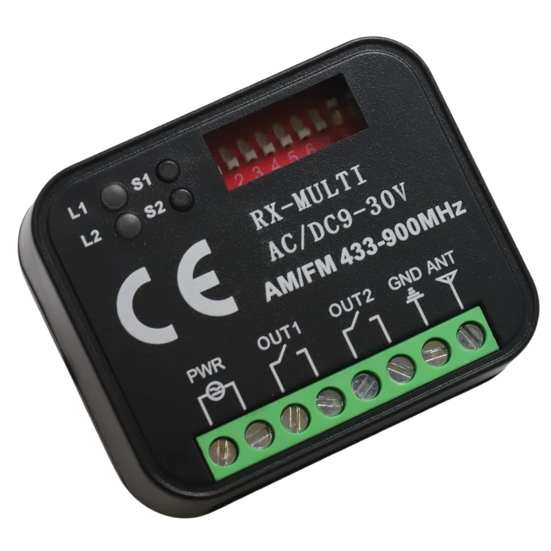 Récepteur universel de télécommande de porte de Garage RX MULTI 300-868MHz AC/DC 9-30V récepteur pour porte de Garage et transmetteur de barrière