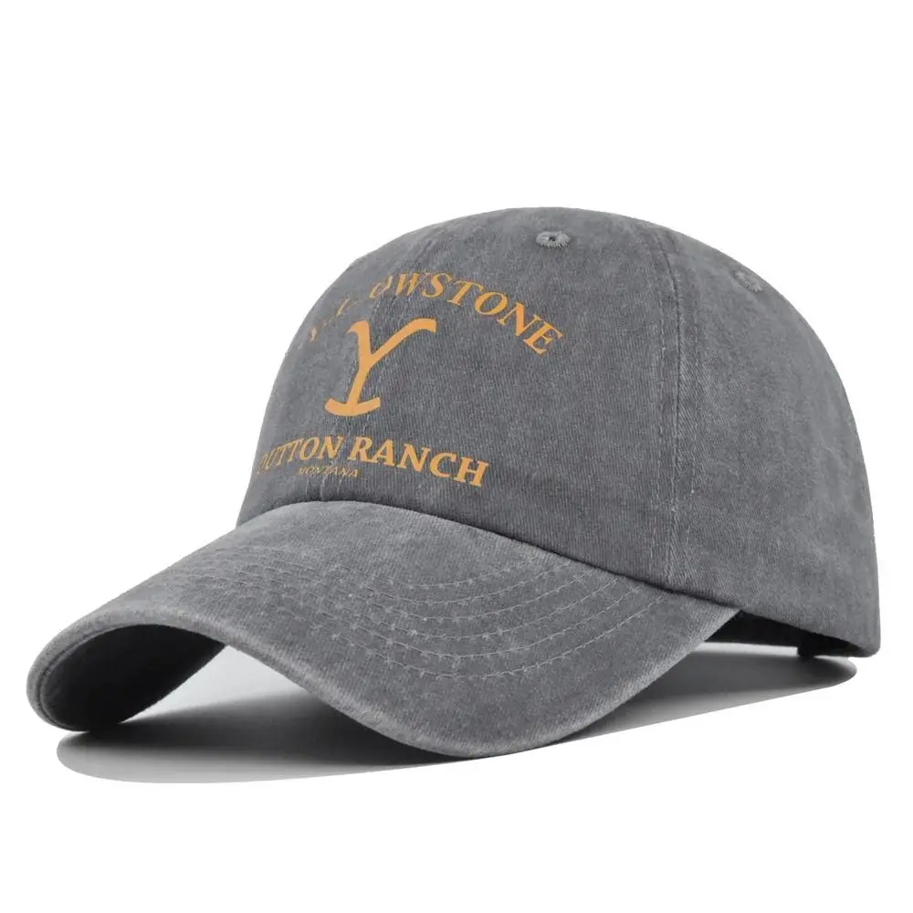 Yellowstone Dutton Ranch Baseball Cap Vintage Washed Sports Hat Distressed UV Protection Hat Unisex Snapback Hat Visors