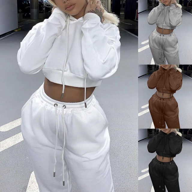 Women 2 Piece Set Casual Sport Outfits Tracksuit Hoodies Sweatshirt Sweatpants Jogger Pants 2021 Fashion Winter Sportswear AliExpress