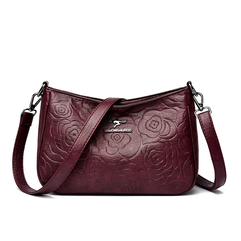 

Designer Minimalist Vintage Diaper Bag For Women Leather Crossbody Handbag Elegant Chic Stylish Letter Logo