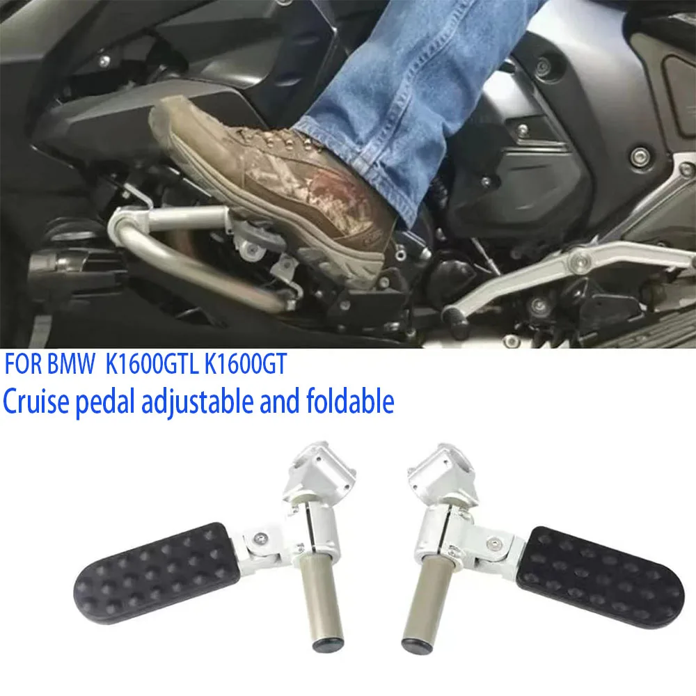 

Motorcycle Adjustable Folding Foot Pegs Rest Pedal Set Footpeg Footrest Kit For BMW K1600GTL K1600GT K 1600 GT GTL 2010-2016