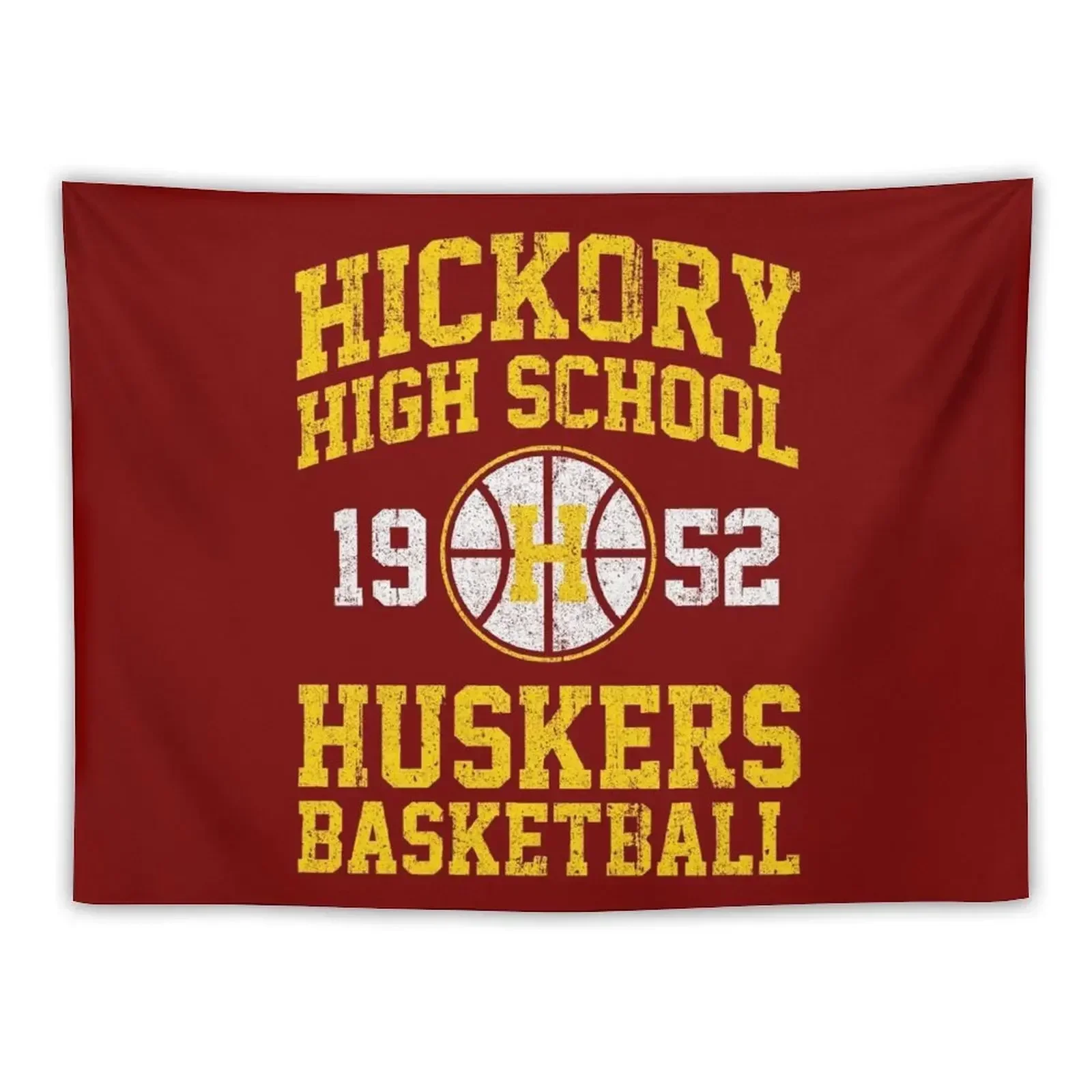 

Hickory High School Huskers Basketball Tapestry Decorations For Your Bedroom Mushroom Aesthetic Decoration Tapestry