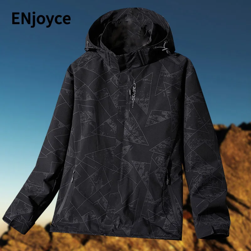 

Spring Fall Men Camping Hiking Jacket Male Outdoor Sports Coats Fishing Climbing Trekking Windbreaker Travel Waterproof