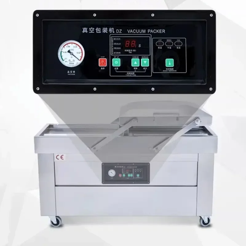 Double Chamber Vacuum Food Packaging Machine Commercial Large Automatic Vacuum Packing and Sealing Machine