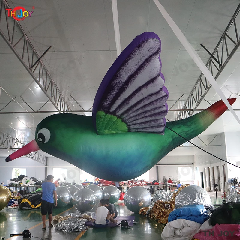 3m 10ft Giant Inflatable Bird Hanging Kingfisher for Decoration