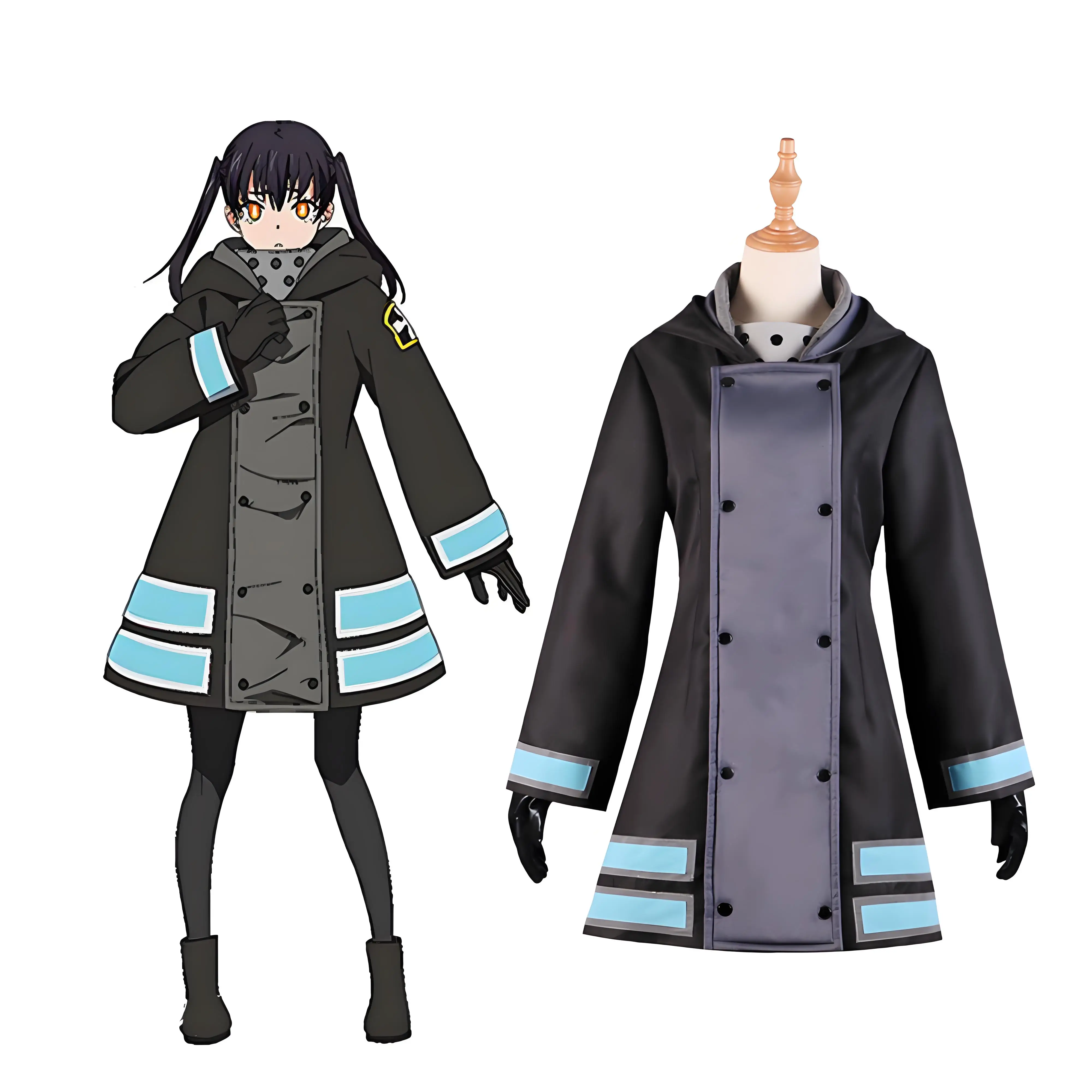 

Anime Fire Force Enen No Shouboutai Cosplay Costume Winter Adult Kotatsu Tamaki Warm Coat Halloween Carnival Party Clothing