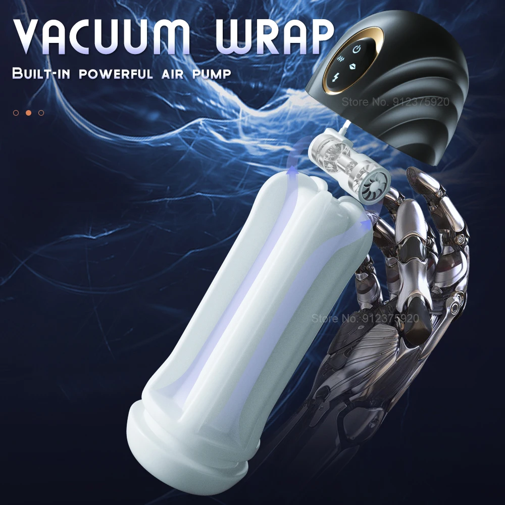 Automatic Male Sucking Mastubator Vibration Blowjob Machine Masturbation Cup Sex Toys Adult Goods for Men Masturbator Supplies view 4